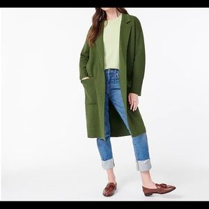 J.crew Ella open-front long sweater-blazer